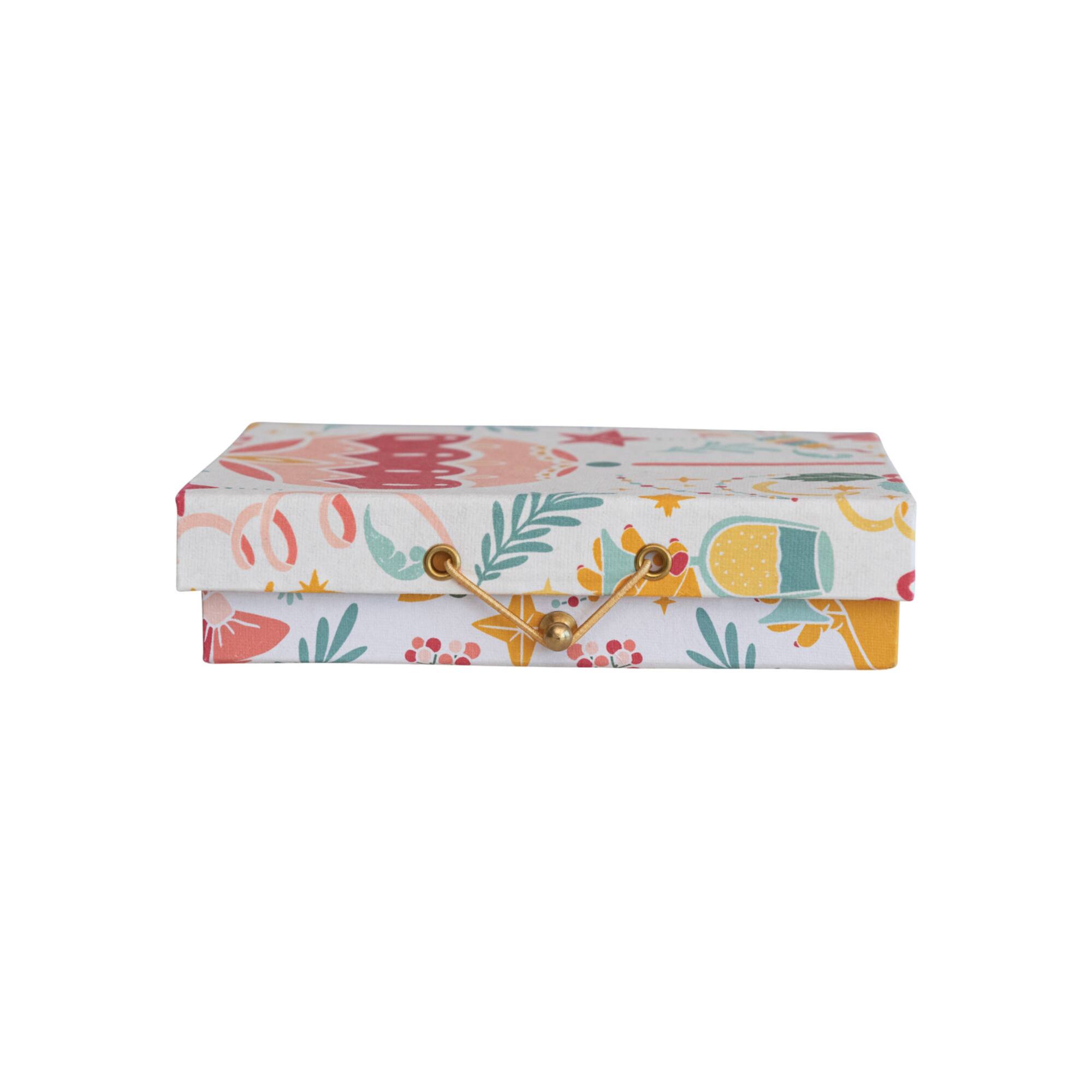 Hello Honey® Handmade Printed Recycled Paper Christmas Card Set with Holiday Icons